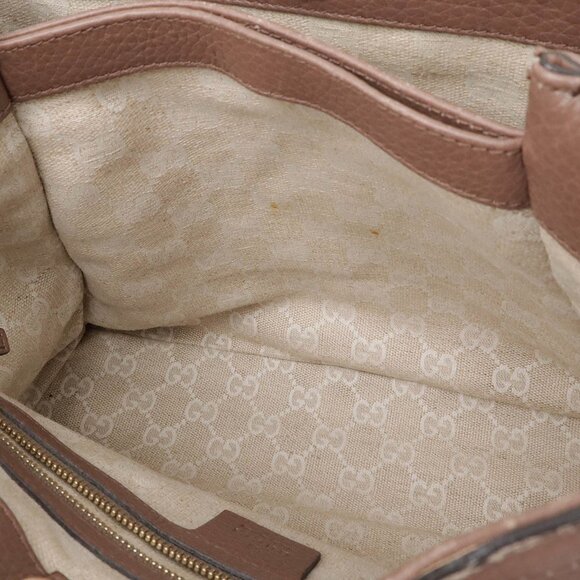 GUCCI Pink Leather Bamboo Shoulder Bag - Picture 7 of 10